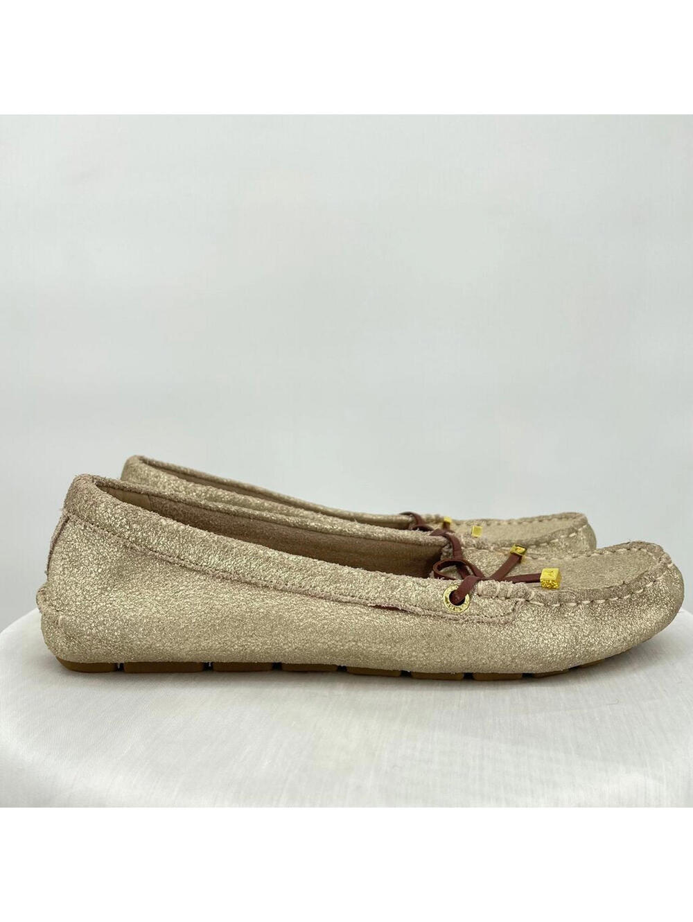 Women's Sperry Katherine Loafer Gold Brown Shoes 8